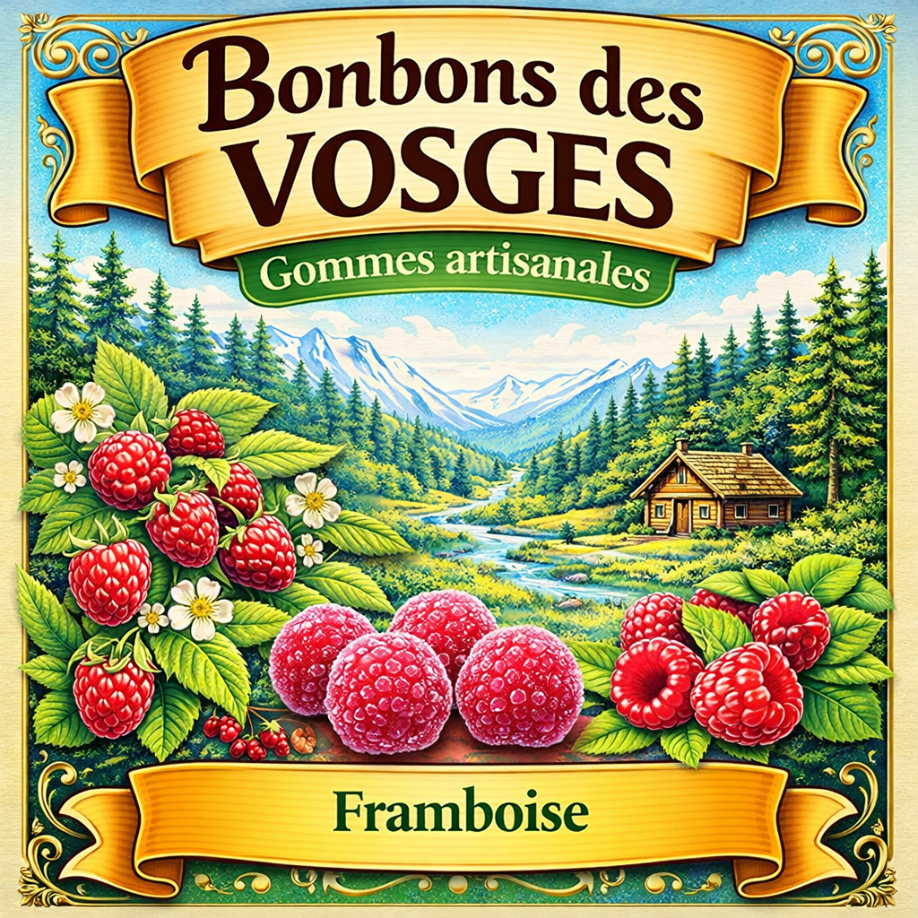 [3760115260115] Gomme : Framboise (boite carton) 45g