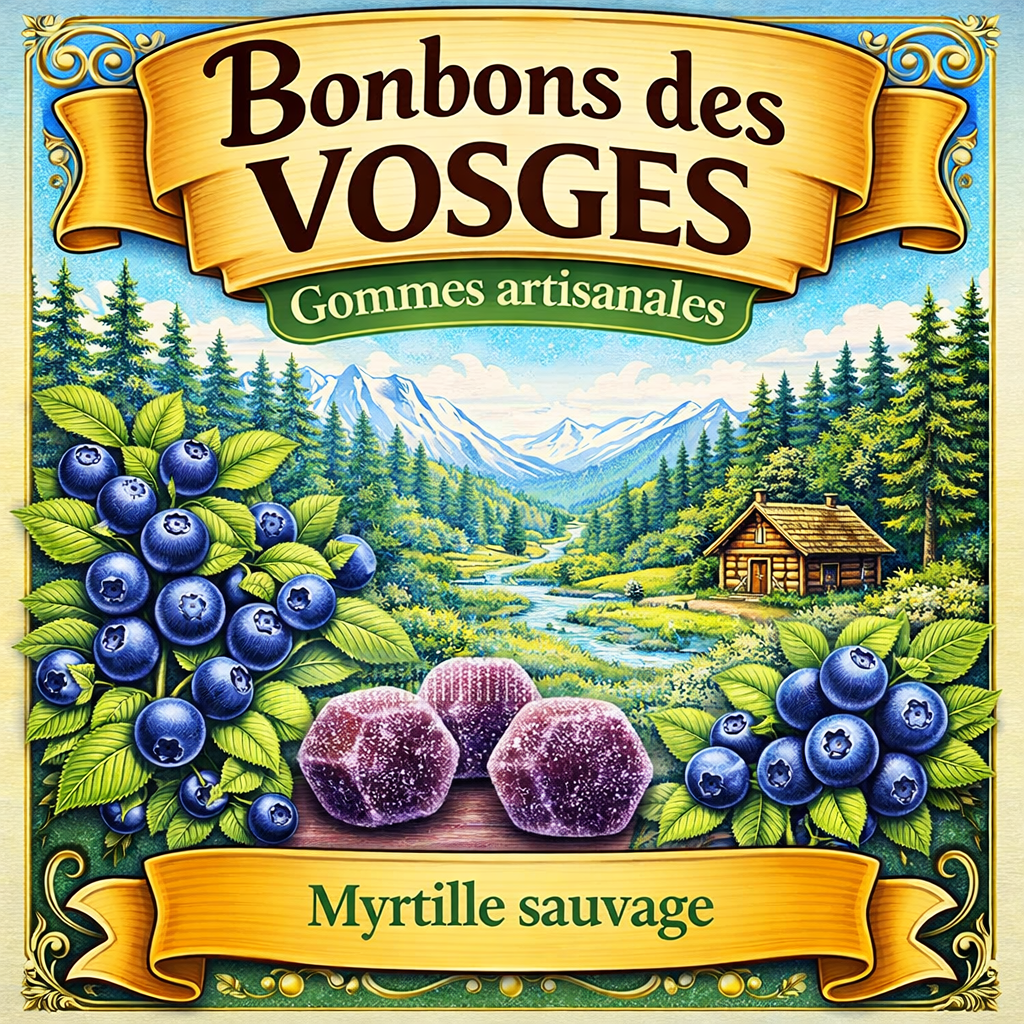 [(carton)3760115260108] Gomme :  Myrtille sauvage