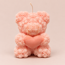 Bougie Ourson fleuri – Monoï rosé 260gr