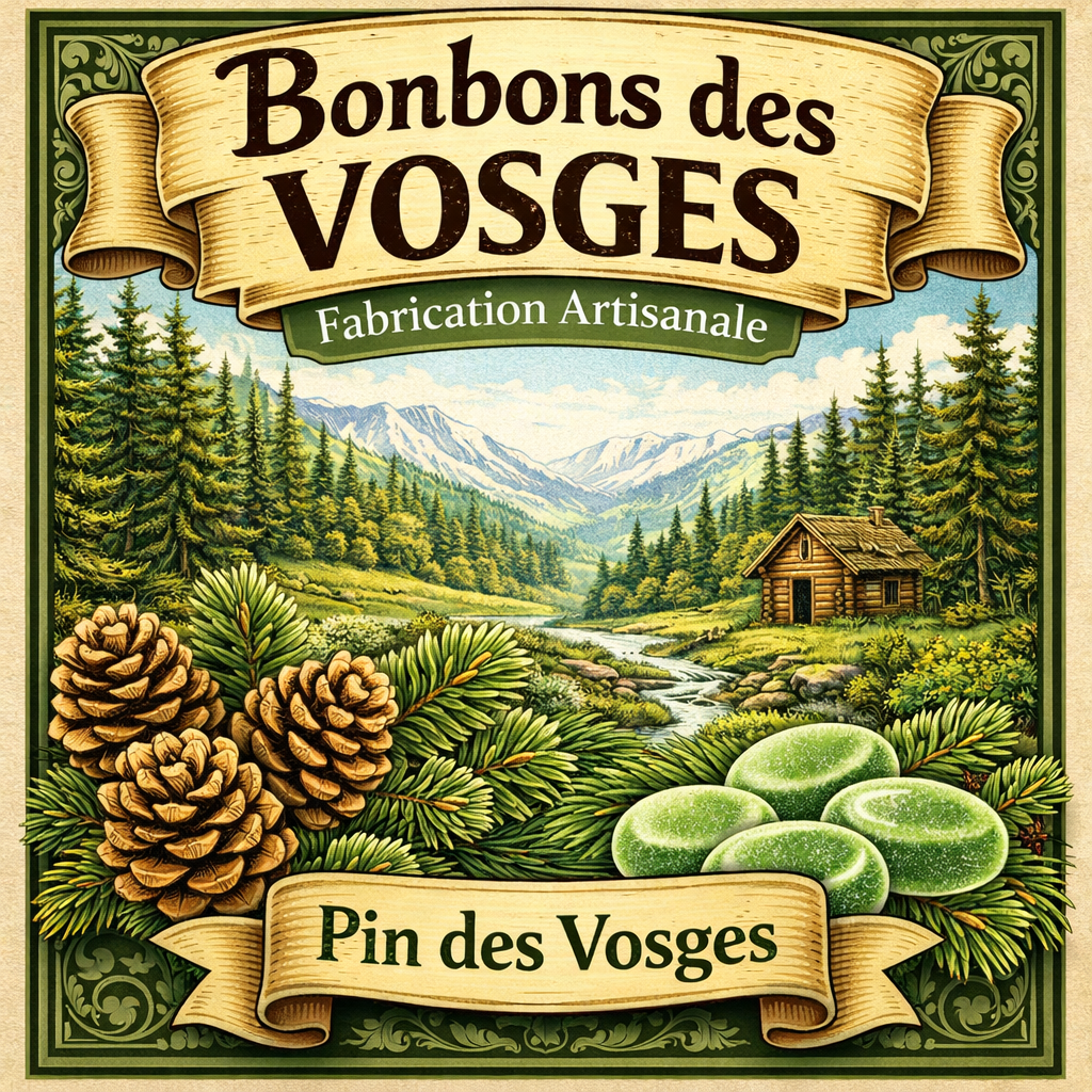 [(sachet)3760115260498] Bonbon des Vosges au pin des Vosges