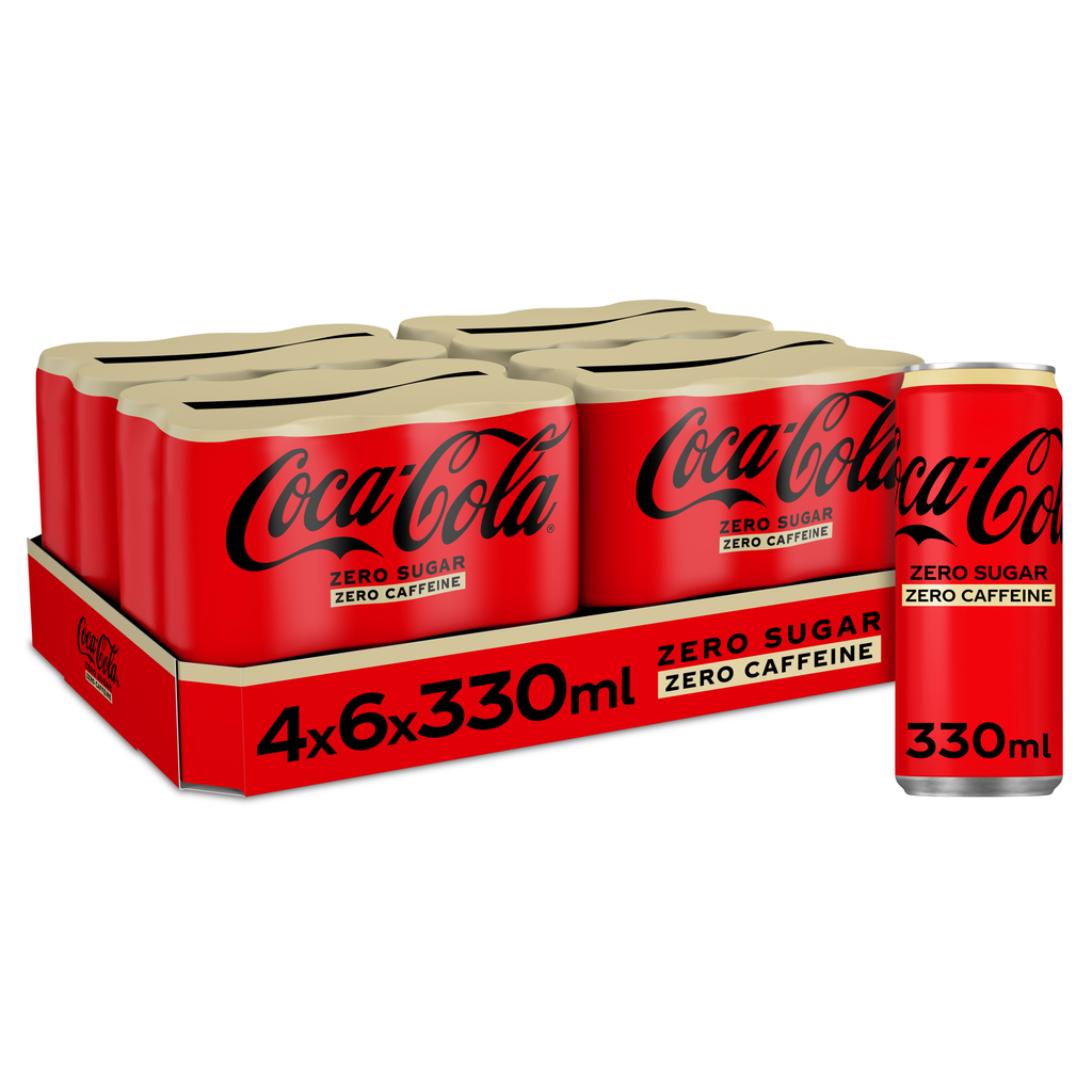 COCA COLA ZERO ZERO S/CAF CANS 33CL