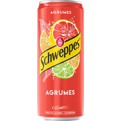 [052520] SCHWEPPES AGRUMES CANS 33CL