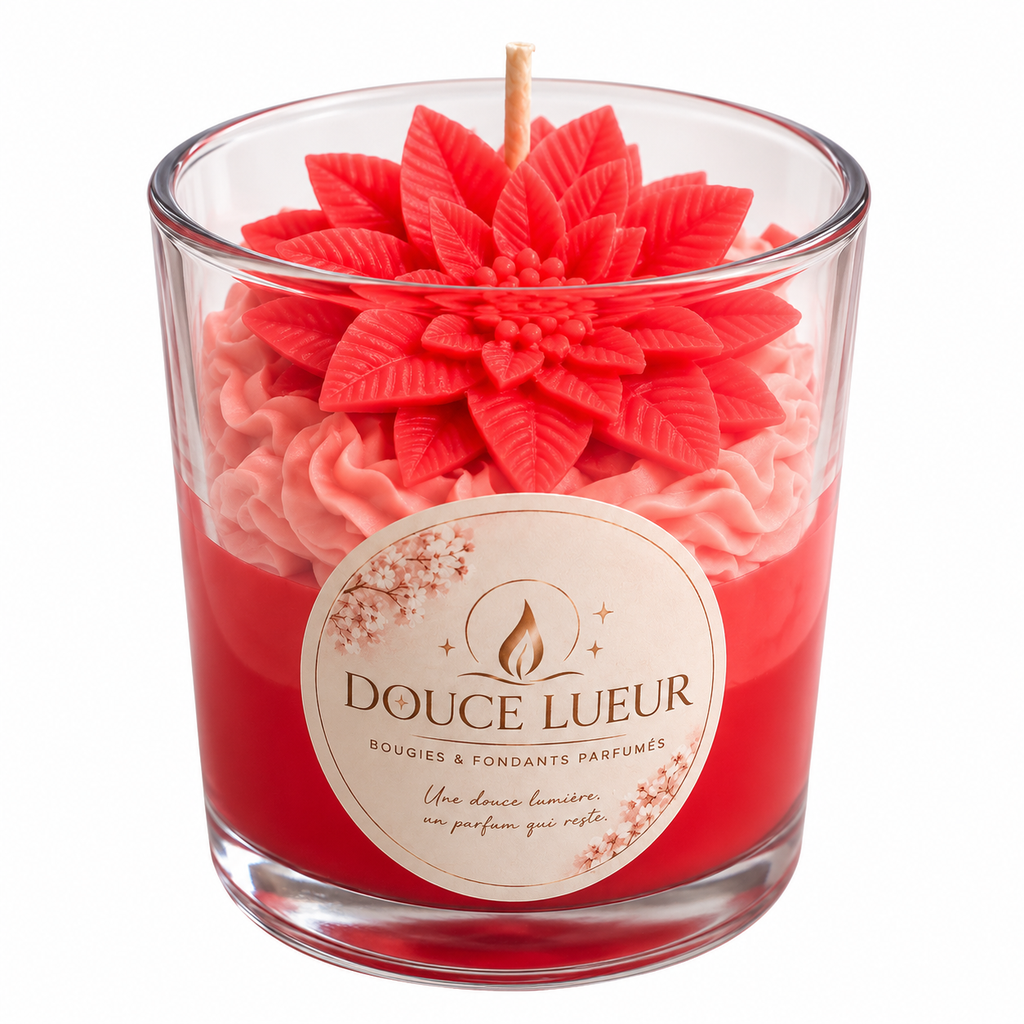 Bougie Chantilly Fleurie – Cerise Noire & Santal
