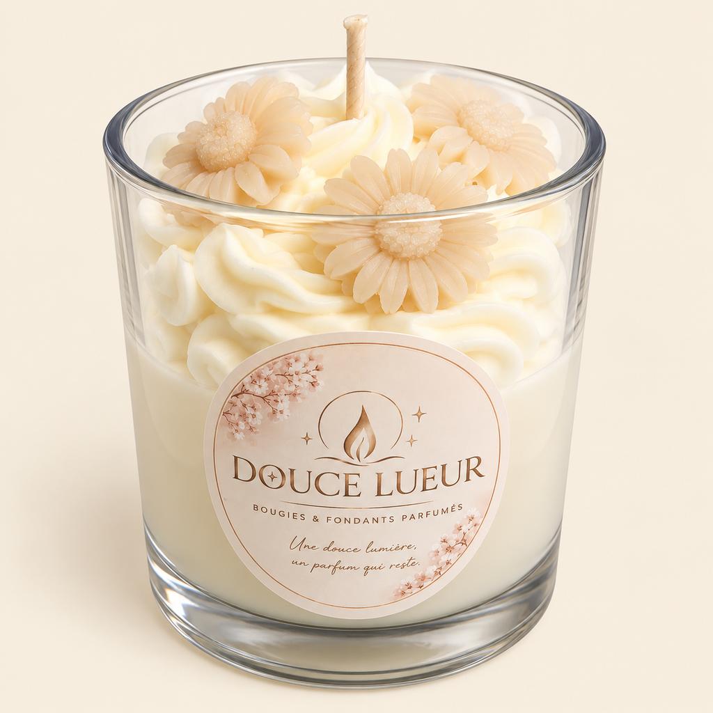 Bougie parfumée Vanille – Douceur Florale