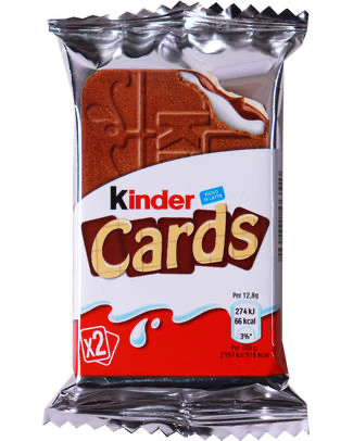 [015783] KINDER CARDS CHOCOLAT T2 25,6GR