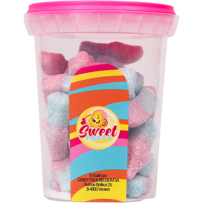 [029903] SWEET PARTY CUP BOUTEILLES BUBBLEGUM CITRICS 150GR