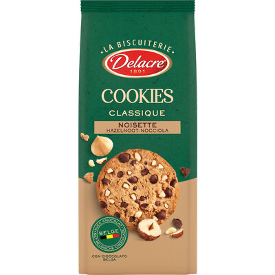 DELACRE COOKIES CHOCO NOISETTE 136GR