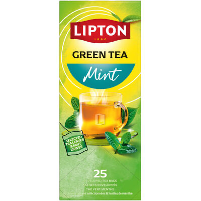[087010] LIPTON FEEL GOOD SELECTION INFUSION GREEN TEA MENT PRO 25S