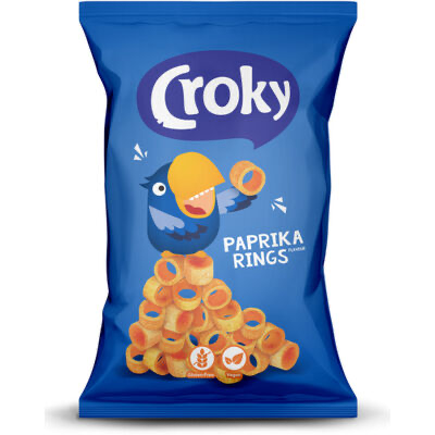 [044687] CROKY RINGS PAPRIKA VEGAN S/G 75GR