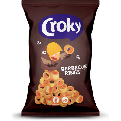 CROKY RINGS BARBECUE VEGAN S/G 75GR