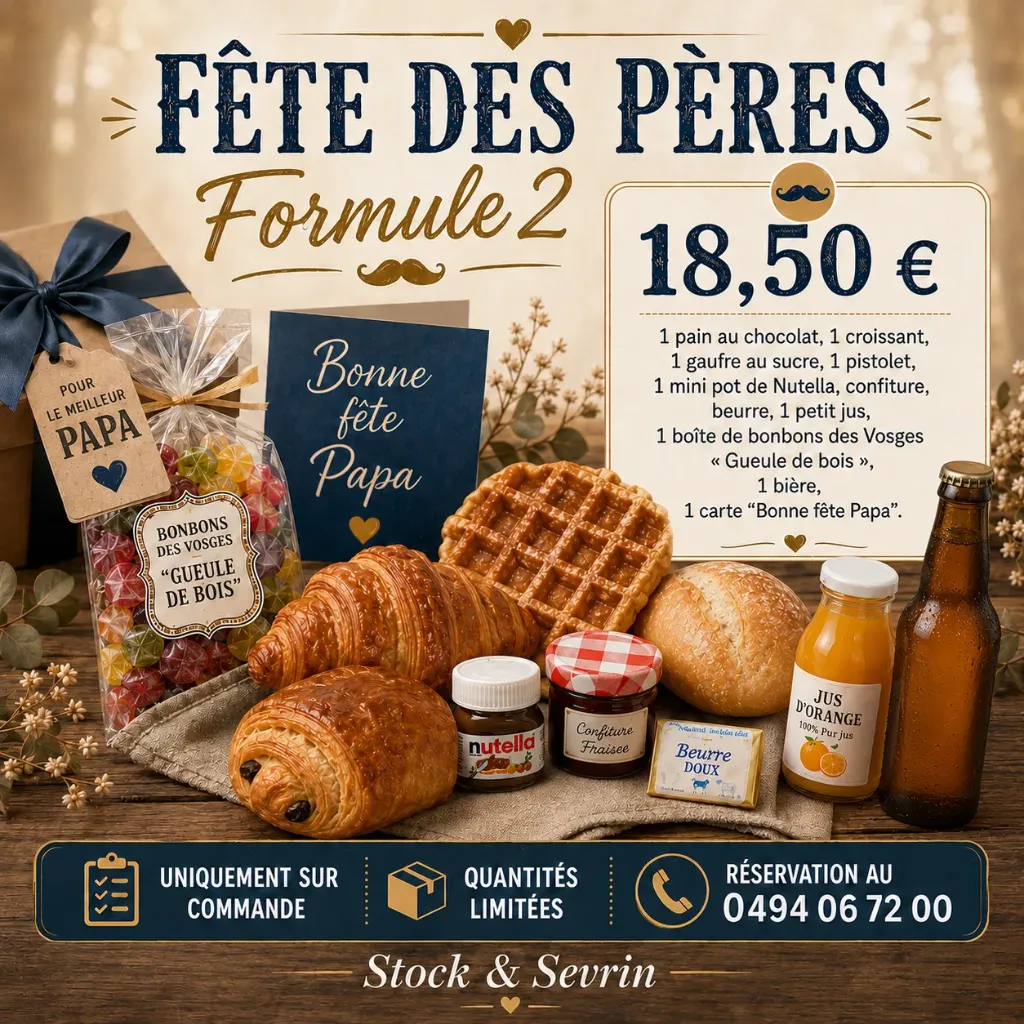 Formule  — Petit-déjeuner Papa Gourmand