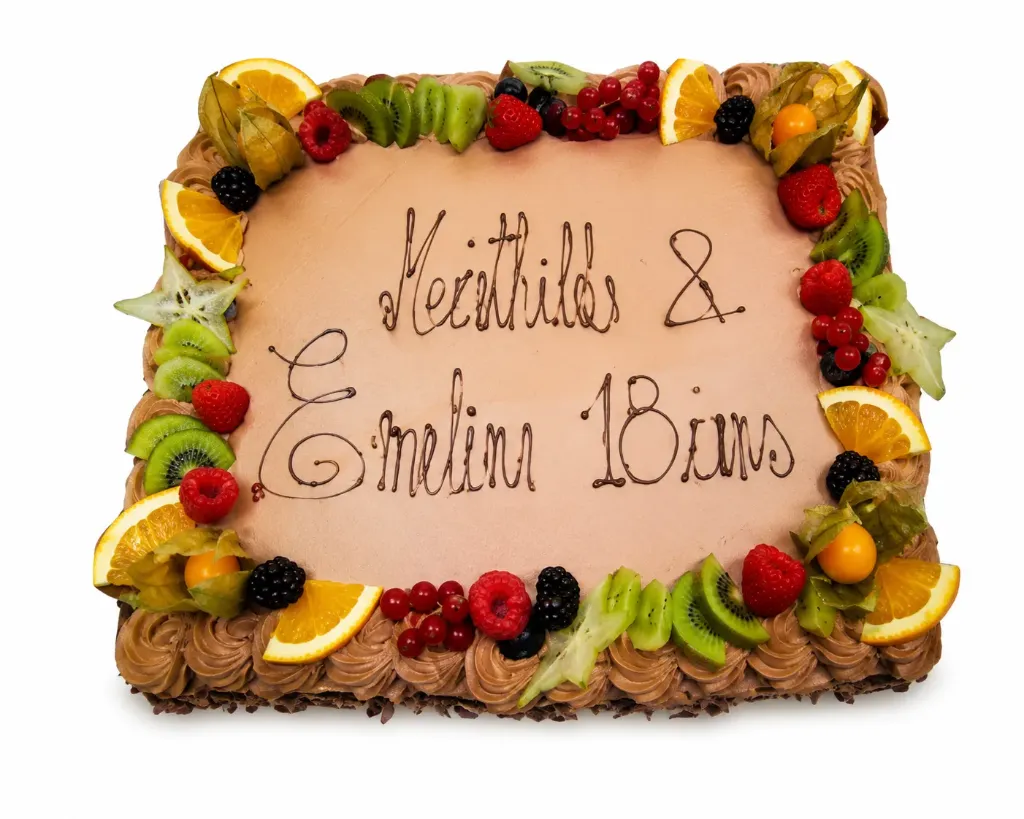 Crème fraîche chocolat & fruits