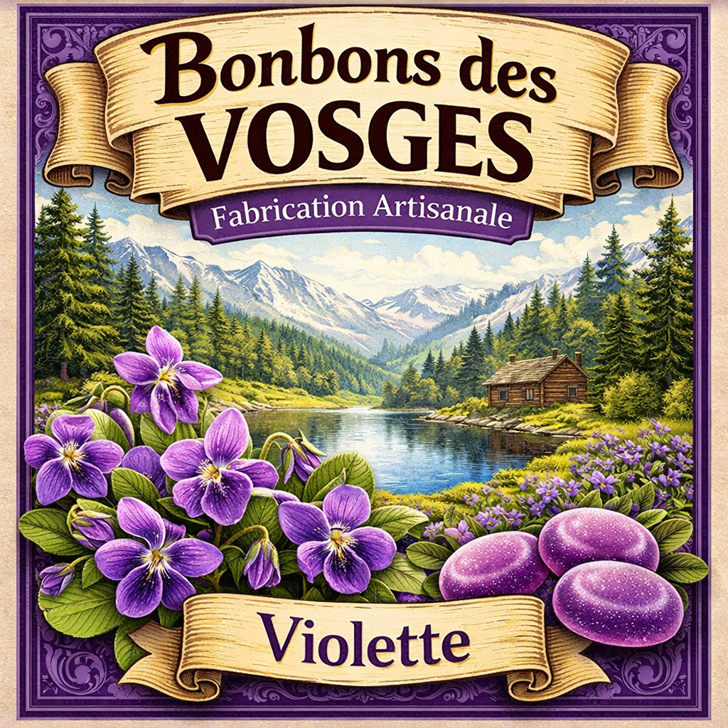 [(sachet)3760115260337] Bonbon des Vosges à la Violette